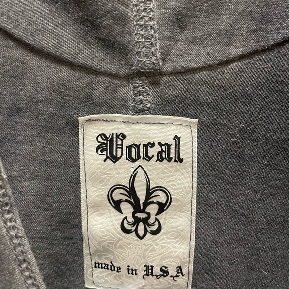 Gray Vocal Rhinestone Embellished Tank - Picture 4 of 6